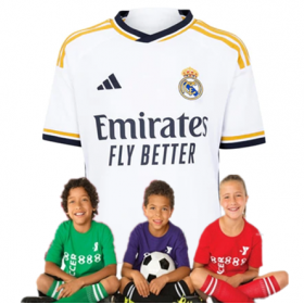 Kid's Real Madrid Home Suit 23/24(Customizable)